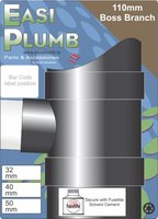 Waste to Soil Socket 110mm (4 inch) X 32mm (1.25 inch) Black EPS32BB