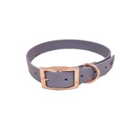 Trinkety Paws City Collection Biothane Dog Collar Grey Extra Small 20-30cm 16mm
