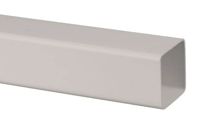 65mm Square Downpipe Arctic White 5.5m