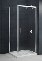 MBOX 900mm PIVOT DOOR SILVER/CLEAR MBP900