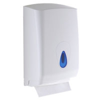 Dispenser Hand Towels (White/Plastic)-Matryx