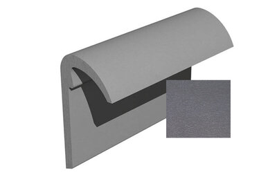 Segmental Mono Ridge Roof Tile Smooth Grey