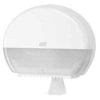 TORK 555000 Mini Jumbo Toilet Roll Dispenser, White