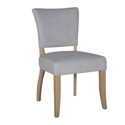 Duke Velvet Dining Chair - Light Grey