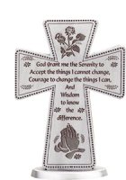 Standing Cross 3 inch/Serenity Prayer   (46559)
