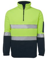Hi Vis Day/Night 1/2 Zip Polar Fleece Jumper 280gsm