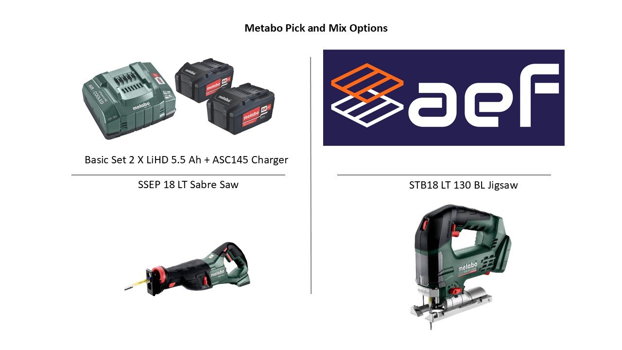 Metabo Pick and Mix, SSEP18LT+ W18LBL9-115