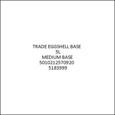 Dulux Trade Eggshell Medium Base 5L Paint 5183999