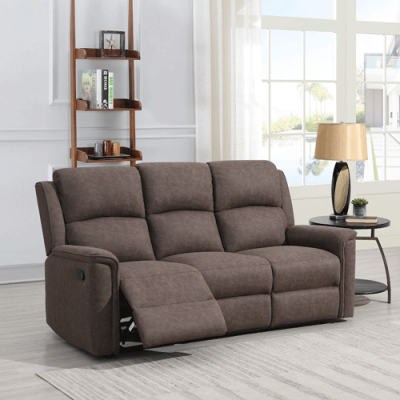 Moor Luxury 3 Seater Recliner - Brown