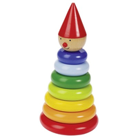 Magnetic wooden stacking toy for toddlers