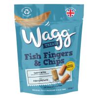 Wagg Fish Fingers and Chips Treats 7x125g