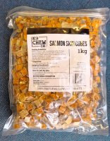 K9 Chew Co. Salmon Skin Cubes 1kg (approx. 400pc)