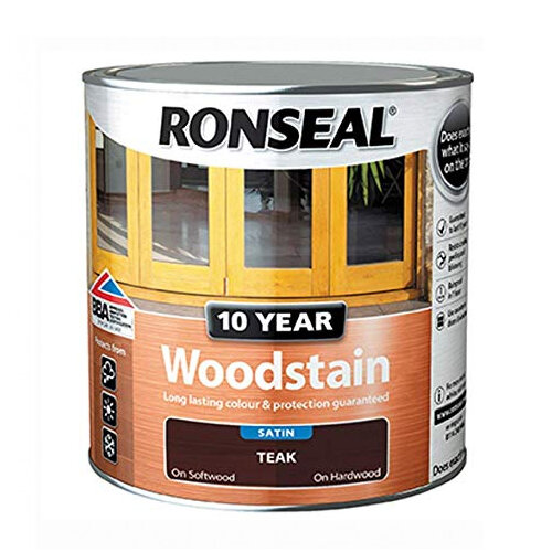 Ronseal 10 Year Woodstain - Teak 750ml