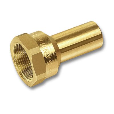 Perskoppeling koper tussenstuk 18Mx3/4F