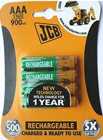 JCB Rechargeable Batteries Size AAA 4 Park