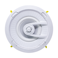 TruAudio Ghost 7" In-Ceiling Speaker, TruGripTool-less Install, White Poly Woofer