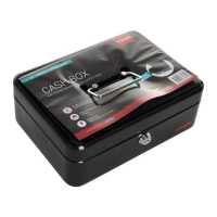 Concept "10" Metal Cash Box Black, Each