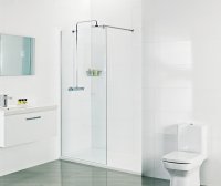 Tucker French 1000mm Corner Wet Room Panel - 10mm (Actual Width 950mm)