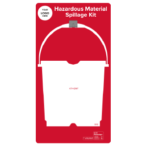 Hazardous Material Spillage Kit Shadow Board, Red