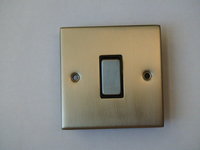 1 Gang Bell Switch INGOT Satin Chrome