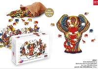Rainbow Wooden Puzzle Elephant
