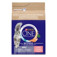 Purina One 12621207 Bifensis Adult Cat  Dry Food Salmon and Whole Grain 3kg