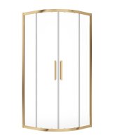 ASPECT 8MM FRAMED TWO DOOR QUADRANT 900MM BRUSHED GOLD