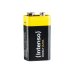 Intenso Energy Ultra 9V alkaline battery in black-and-yellow