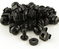Black M6 Cage Nuts (50)