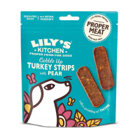 Lilys Kitchen Dog Treats Turkey Strips 8x70gm