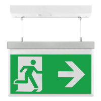 ESP Duceri Emergency Hanging Exit Sign Right Legend 3W LED IP20