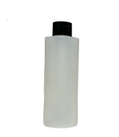 200ml HDPE  bottles with black 24mm wadded caps