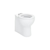Tucker French Standard Height Rimless Back To Wall Pan (with White Ring Seat)