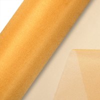Organza Snow Sheer Roll Gold - 29cm x 25m