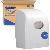 KC Aquarius Rolled Hand Towel Disp. - White 43x33x24cm