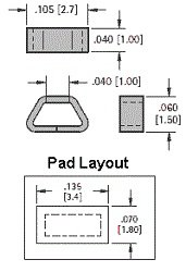 PCB Test Point Surface Mount Micro Miniature 5000 per reel