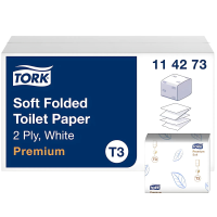 Tork Soft Folded Toilet Paper, 2 Ply, 30 x 252 Sheets/Case