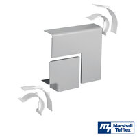 MT Twin Plus Aluminium Flat Bend Assembly - Silver/Grey