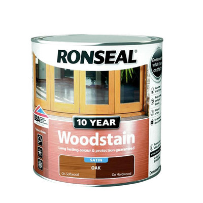 Ronseal 10 Year Woodstain - Oak 2.5L