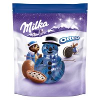 Milka milk chocolate bonbons with Oreo cr�me filling in pouch 26x86g