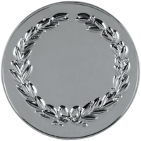 76mm Wreath Coin Medallion (Silver)