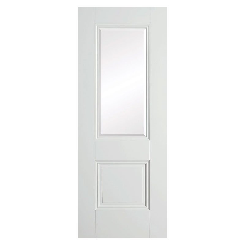 A0852 Arnhem Clear Bevelled Premium Primed White