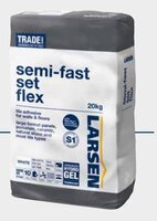 Larsen Semi-Fast Set Flex Tile Adhesive Grey 20Kg