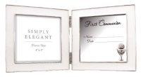 Communion Photo Frame/Metal/Silver Finish   (C46618)