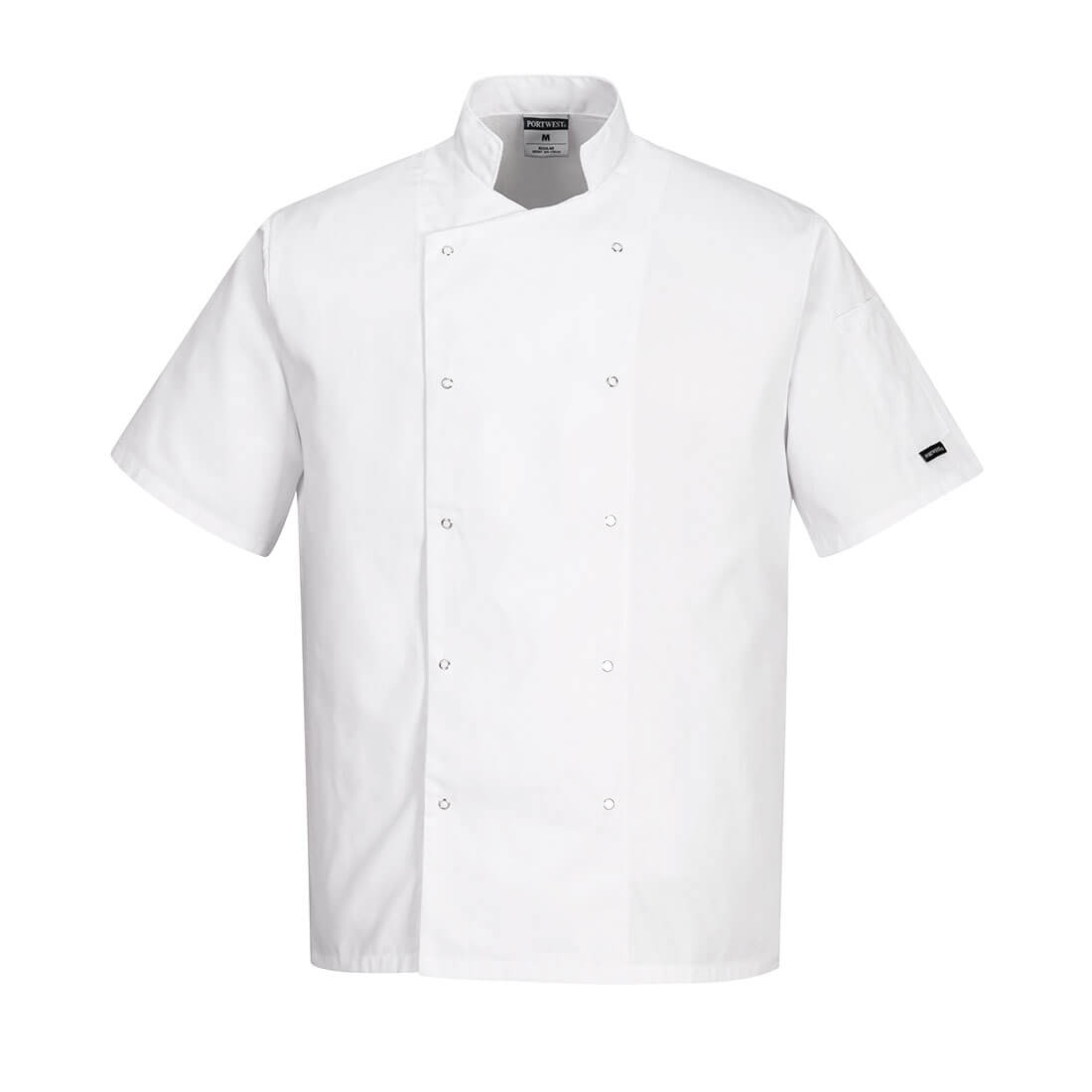 Cumbria S/Sleeve Chefs Jacket, White