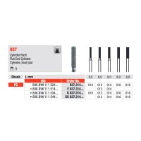 Edenta Diamon Bur Cyl Flat End X/CRSE 012 - Pack of 5