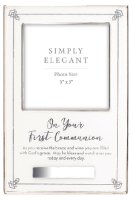 Communion Photo Frame/Metal/Silver Finish   (C46614)