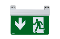 SWISS 1.5W Maintained Emergency Exit Blade Light, Standard, with multiple mounting options, DOWN