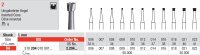 Edenta RA Steel Inverted Cone Burs - 6pk Size 012 - DMI Dental Supplies Ireland - Next Day Delivery