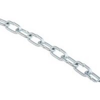Zinc Plated Steel Chain 2.5mm x 14mm, 1m Length